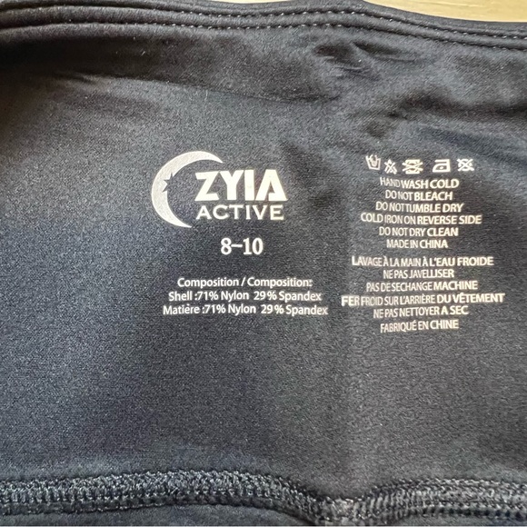 Zyia Active Black Primo Mesh Hi-Rise 7/8 24” Leggings. Size 8-10. NWT - Picture 7 of 14